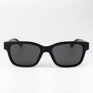 NEW Gucci GG1716S 001 Black Grey Square Unisex Sunglasses